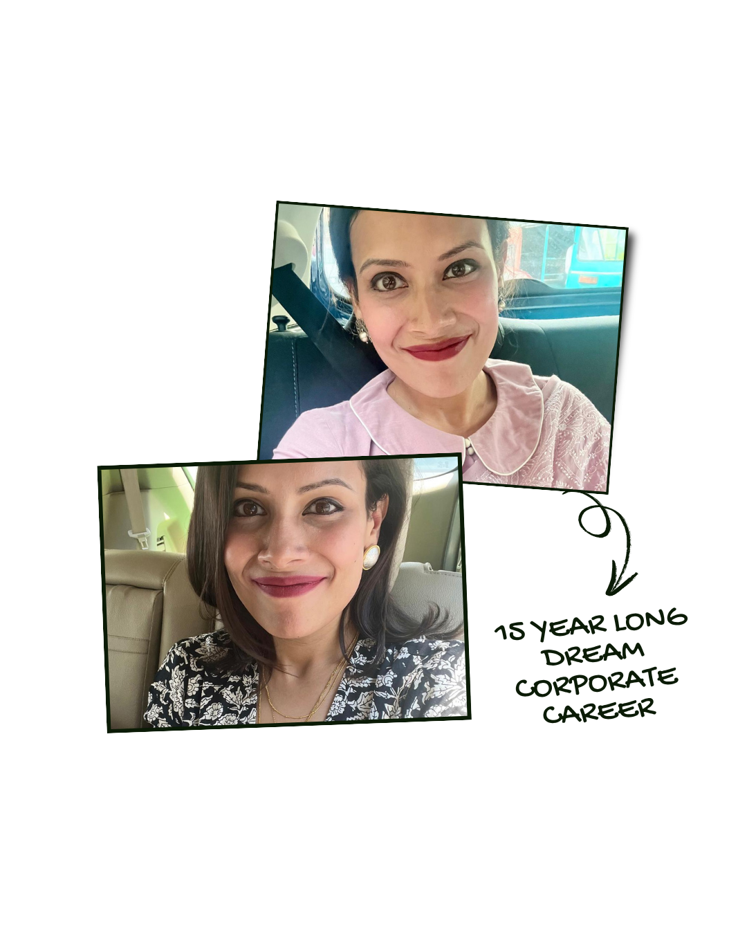 Sreshtha during her 15-year corporate career