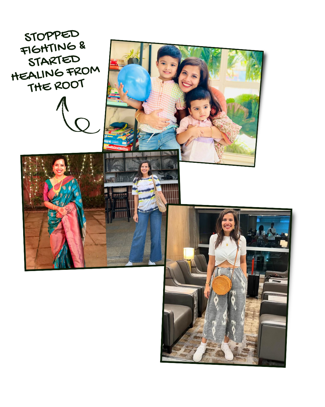 Sreshtha stopped fighting and started healing from the root, with her family